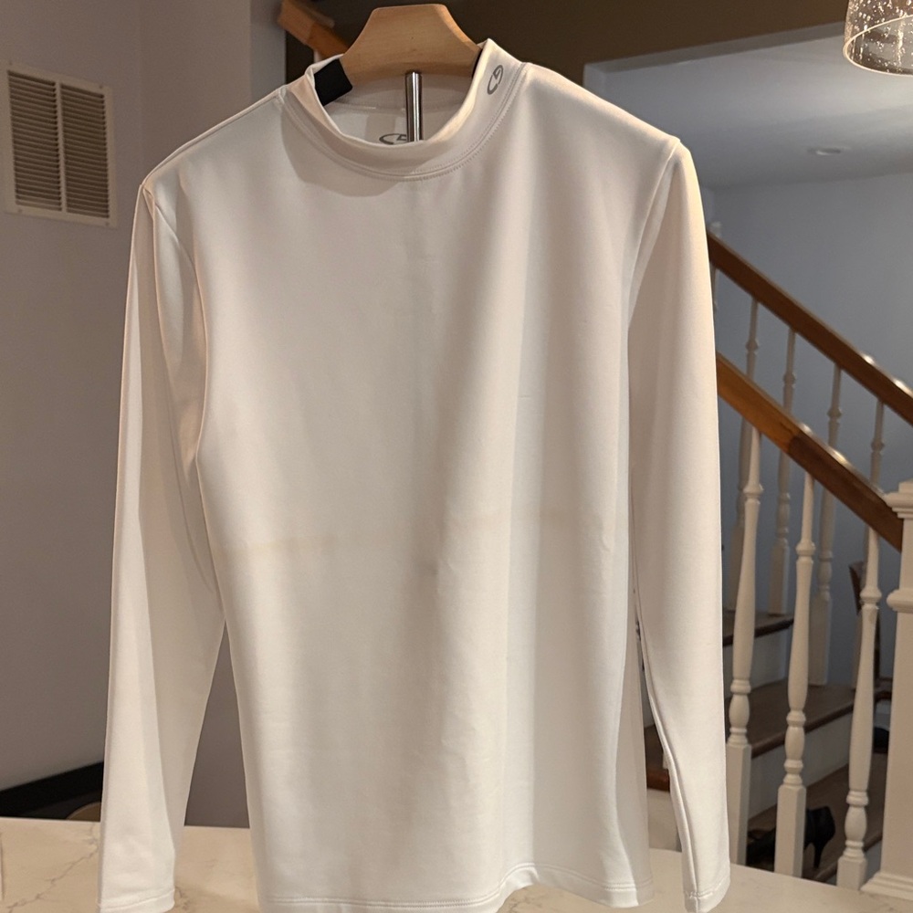 Champion Kids White Long Sleeve Shirt